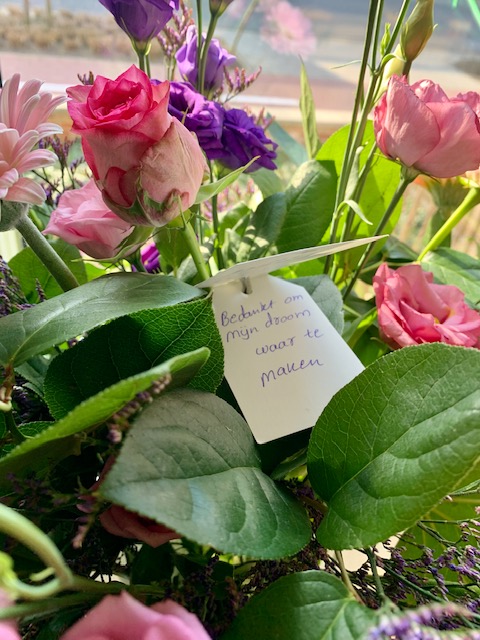 Bedankt om mijn droom waar te maken